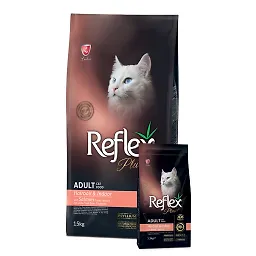 غذای خشک گربه بالغ هربال با طعم ماهی سالمون رفلکس پلاس