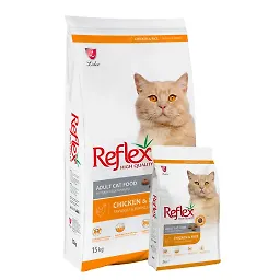 غذای خشک گربه بالغ با طعم مرغ و برنج رفلکس