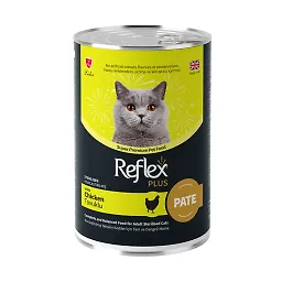 کنسرو گربه عقیم شده با طعم مرغ رفلکس پلاس