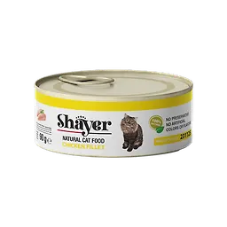 خرید و قیمت کنسرو گربه مدل نچرال با طعم مرغ شایر