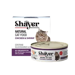 خرید و قیمت کنسرو گربه مدل نچرال با طعم مرغ و میگو شایر