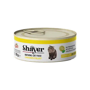 خرید و قیمت کنسرو گربه مدل نچرال با طعم مرغ شایر