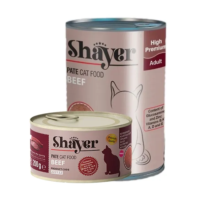 خرید و قیمت کنسرو گربه مدل پته ای با طعم  گوشت قرمز شایر با ارسال فوری